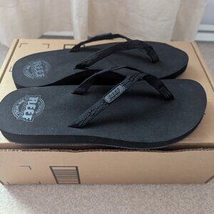 NWOT REEF Ginger Women's Beach Flip Flop, Soft Woven Strap - Women's Size 9